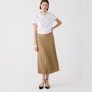 J. Crew Gwyneth Pleated Slip Skirt